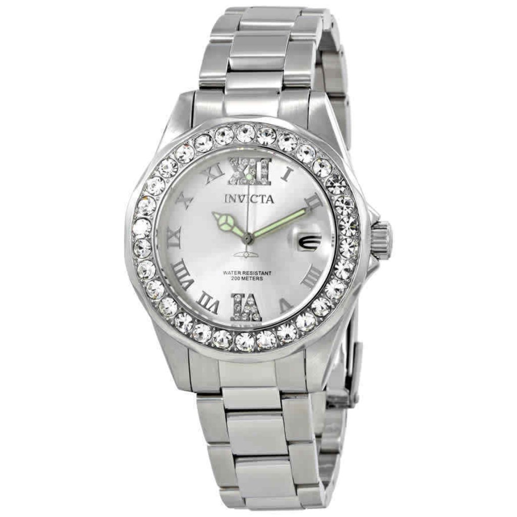 Invicta Diamond Ladies Silver Watch New